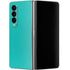 Aqua Blue Blue Solid Galaxy Z Fold4 5G Skin